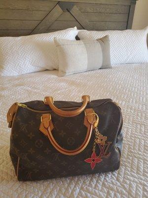 LV purse charm