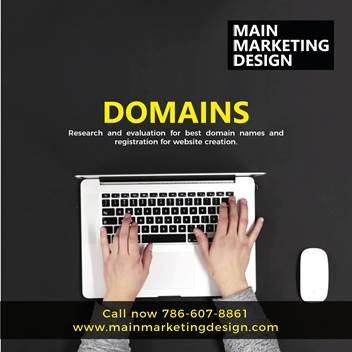 Digital Marketing Miami - Domains - Main Marketing Design