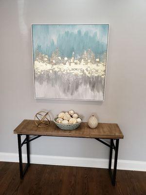 Vignette in Vacant Home Staging by Welcomed Interiors