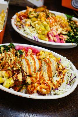 Spicy Pork & Bulgogi Bowls - IG: @nelson_eats