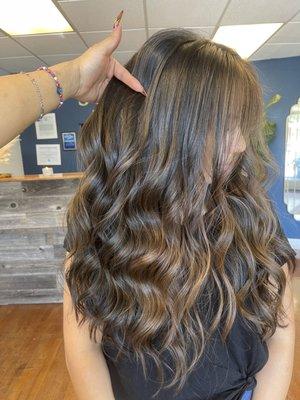 Dark brunette balayage