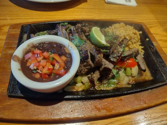 Steak fajitas