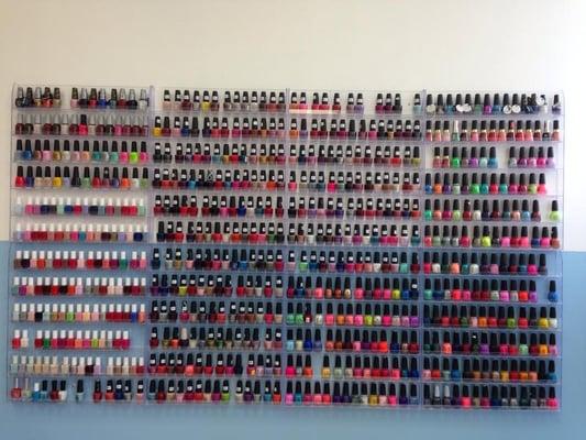 Lt nail color selection. OPI, CHINA GLAZE AND ESSIE. OVER 100 BEAUTIFUL COLOR FOR YOU TOO CHOSE FROM.