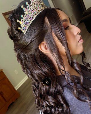 Hairstyle quinceańas