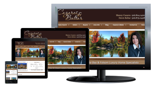 Web Design for Manny Cazares and Dawn Baltar, Real Estate