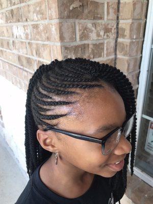 Feed in Braid with Crochet