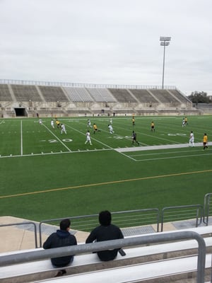 View of the visitors stands