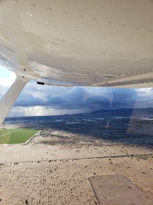 Rain over Maricopa county