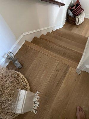 Hardwood stairs