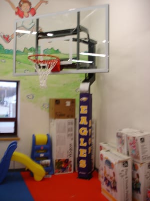 We have 3 excellent brands of hoops here, from 48" to 72" glass, and from 6' to 10' high!