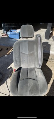 Before and after upholstery cleaning.