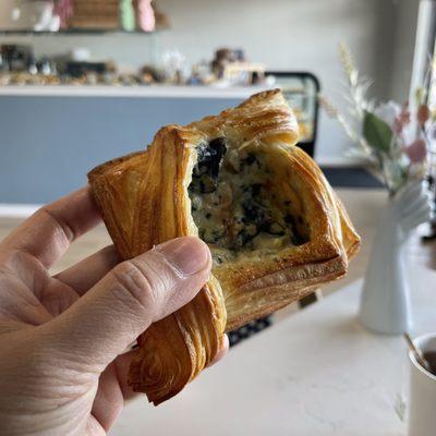 Spinach artichoke danish