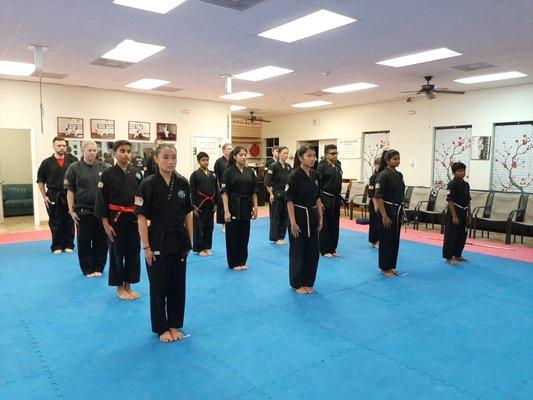 Black belt testing