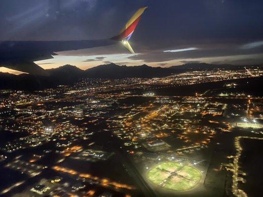 View from my seat - Leaving El Paso