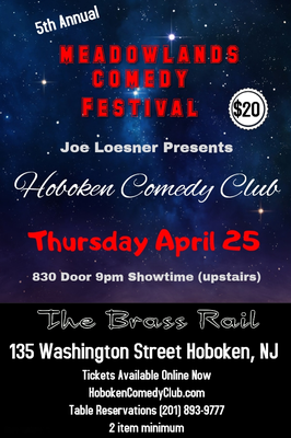 Tickets are available now visit the box office page at www.Meadowlandscomedyclub.com