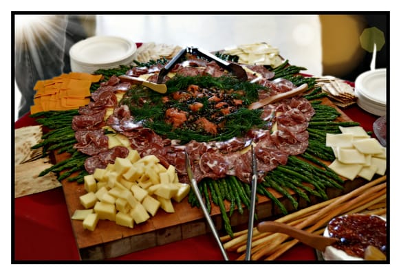 Beautiful spread by Ron Benedetti catering for Airshow party.