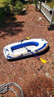 Two persons Pathfinder raft with two pattels holds up to 375 pounds  $20