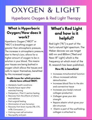 How HBOT and Red Light are beneficial