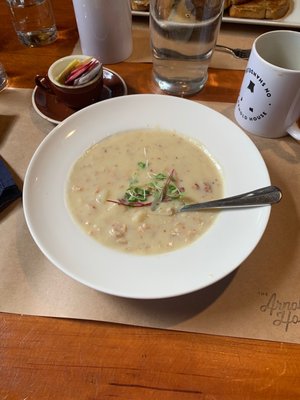 Soup of the day - clam chowder