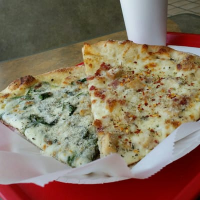 Great lunch special.  2 slices and a drink for 5.50.  Great pizza, awesome choices/selection.