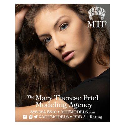 For information, casting and booking inquiries, please contact The Mary Therese Friel Modeling Agency at (585) 624-5510.