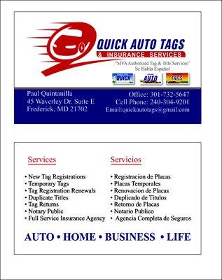 Quick Auto Tags & Insurance Services