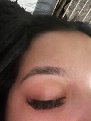 This is how she left my brows.