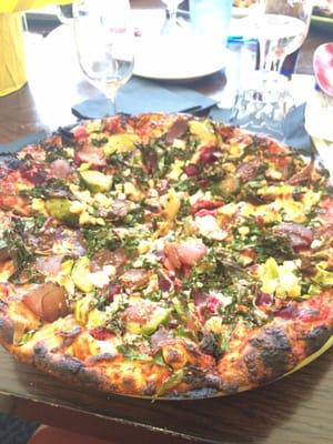 "Beet It" pizza from The Fresh Palate, The restaurant next door.