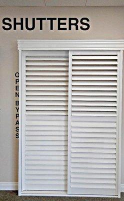 There are so many options with shutters.  We can even provide coverage for your sliding glass doors!