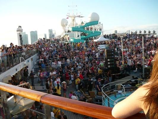 The Lido Deck on The Rock Boat Niner