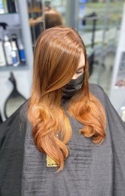 Red copper hair color