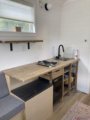 After Photos of Custom Tiny Home kitchen Build by Top Shelf Handyman Pros - Coeur d'Alene Id and Spokane area Handyman