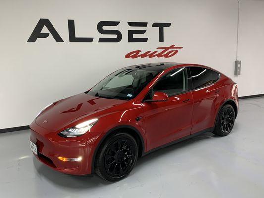 Protect your investment with Tesla Paint Protection Film with ALSET Auto in Dallas TX