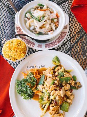 Szechuan Plate and Seafood Stone Pot