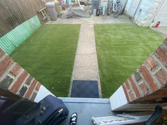 After Greenr World Pet Turf Installation