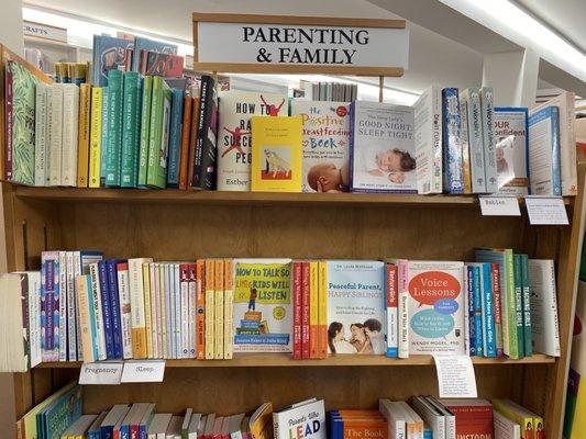 Some of our baby and parenting books!