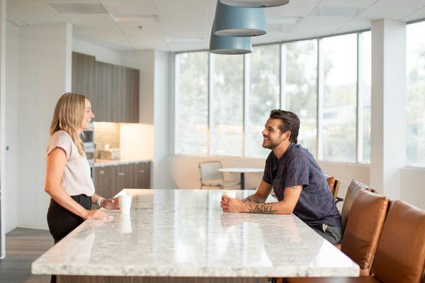 Shared kitchen with coffee