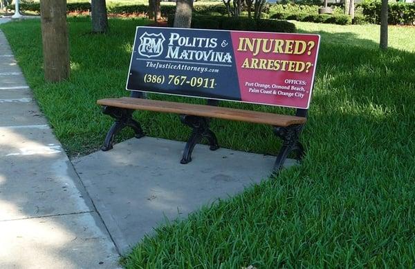 Bus bench advertising gets results!