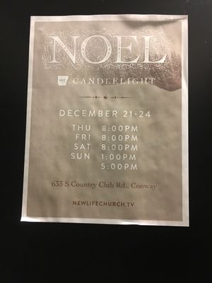 This year's candlelight services, make sure you RSVP!