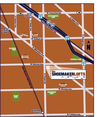 Shoemaker Lofts location map