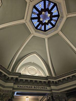 Beautiful stained glass in the rotunda