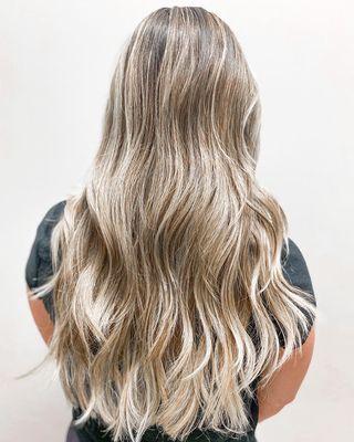 Balayage and haircut