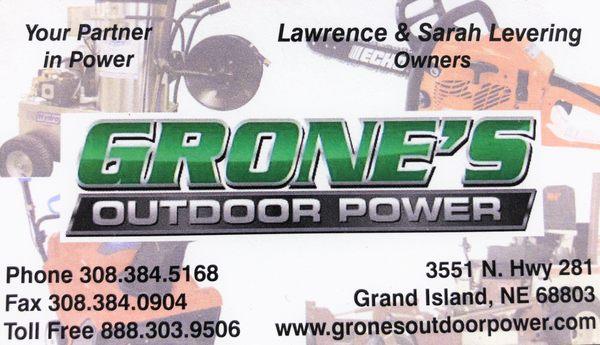 Grone's Outdoor Power