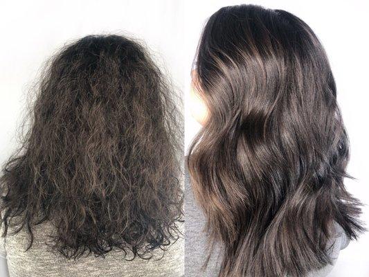 Before & After Aveda transformation!