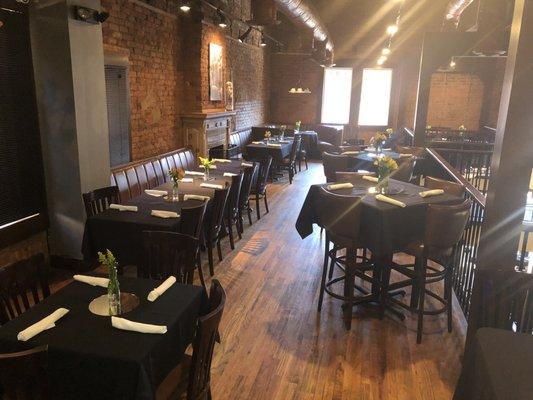 Our upstairs dining area