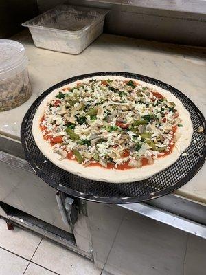 Vegetarian pizza