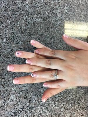 Got nails done for a bride-to-be