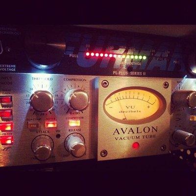 Avalon vacuum tube preamp at Perfechter Recording and Music Publishing