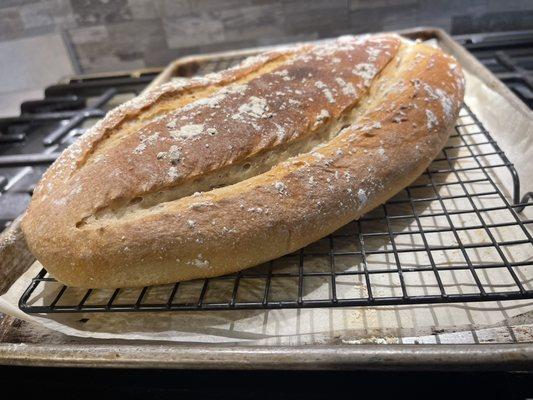 Fresh sourdough bread