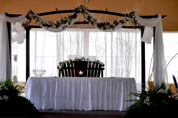 Mr & Mrs Reception Gazebo